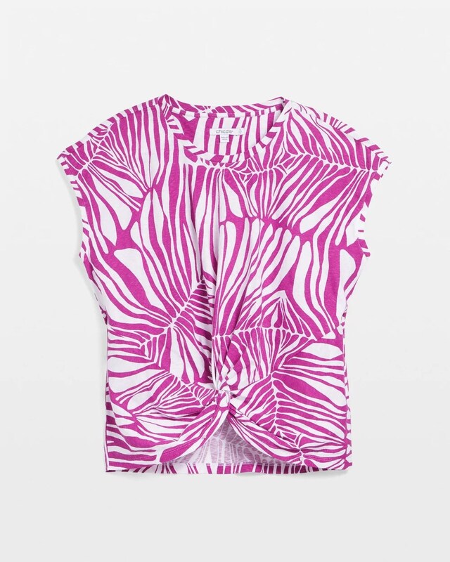 Jungle Inverted Knot Front Tee - image 5